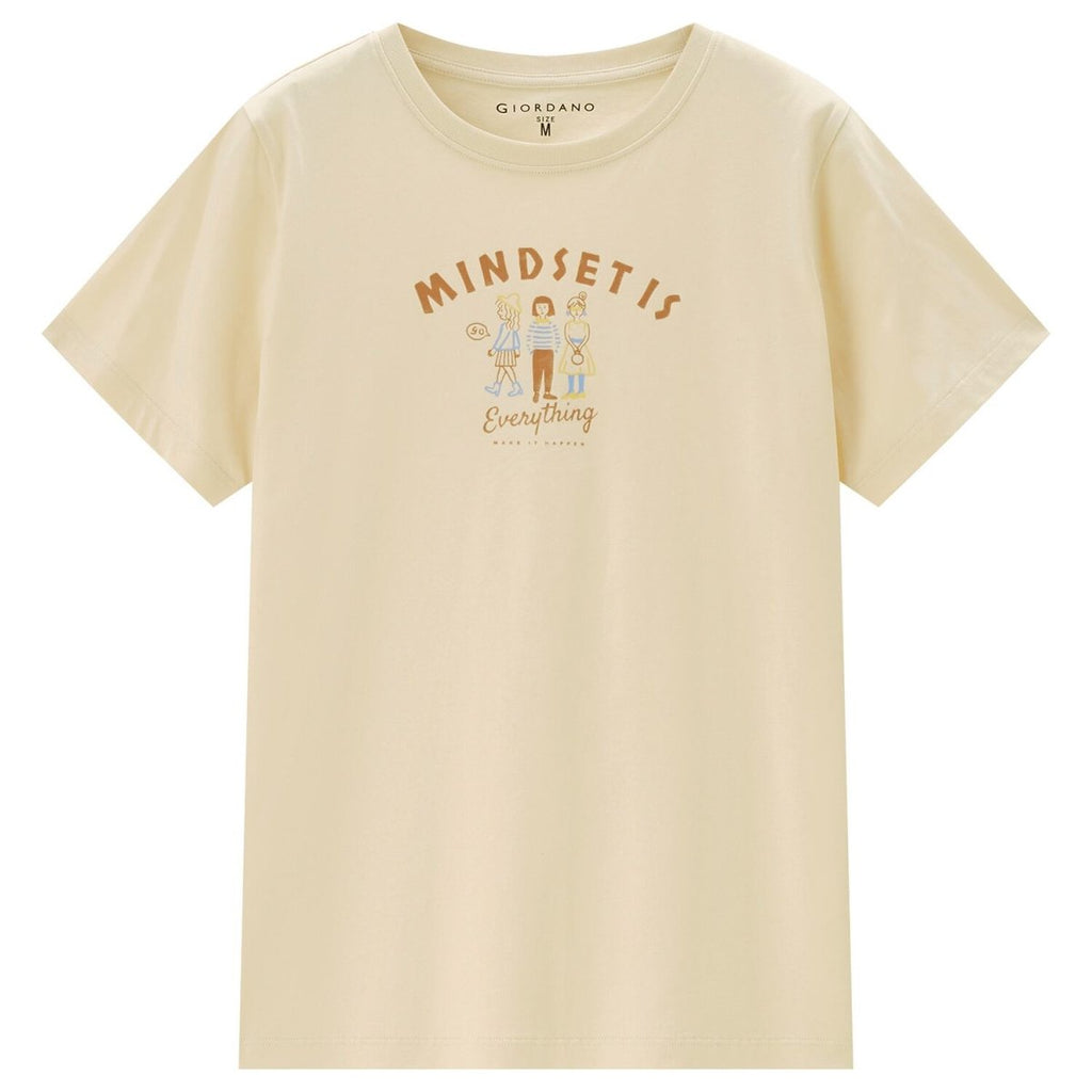 Women’S Cotton Jersey Crew Neck Printed Tee | Online Exclusive S - Shop Giordano