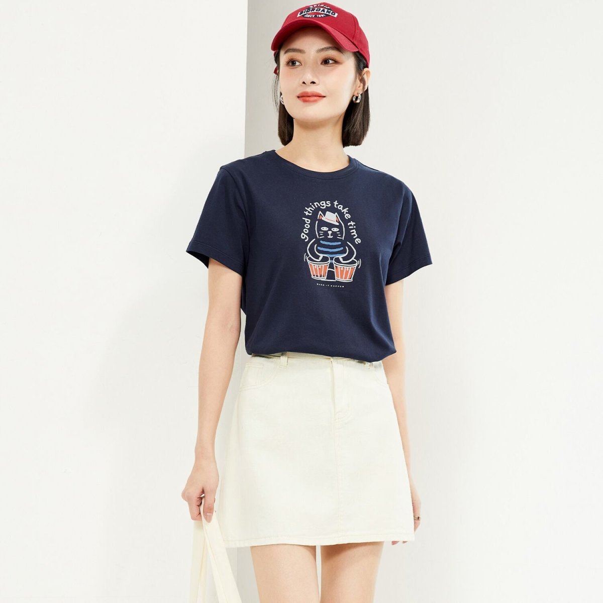 Women’S Cotton Jersey Crew Neck Printed Tee | Online Exclusive S - Shop Giordano