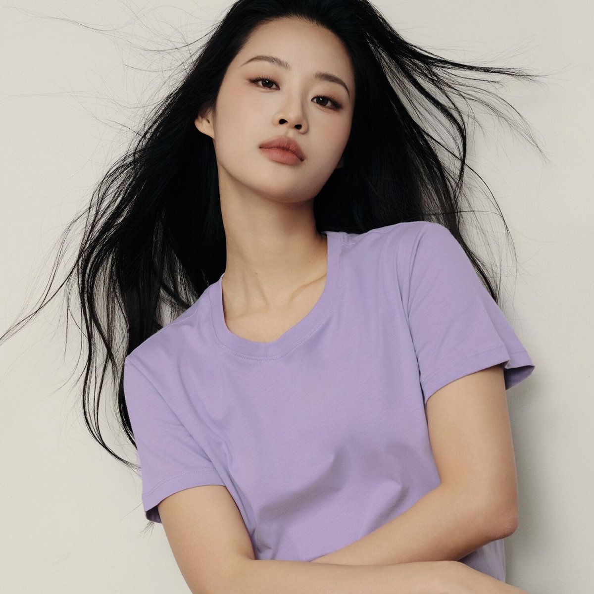 Women's Cotton Jersey Loose Fit Crew Neck Tee | Korea Collection - Giordano