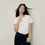 Women's Cotton Jersey Loose Fit Crew Neck Tee | Korea Collection S - Shop Giordano