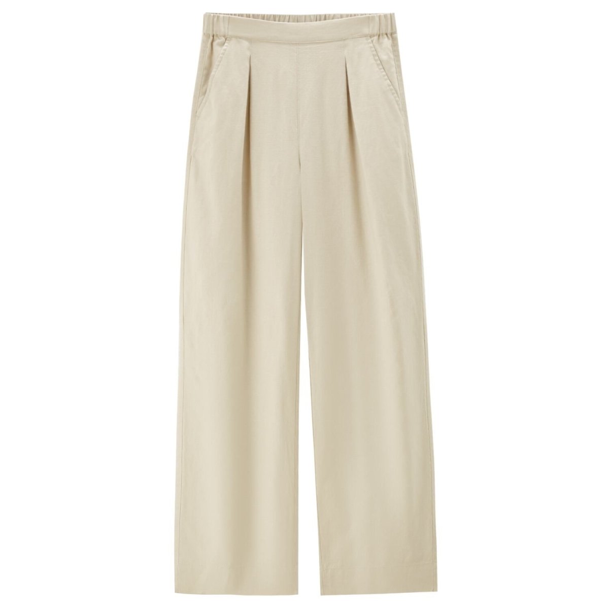 Women's Cotton - Linen Twill Pants S - Shop Giordano