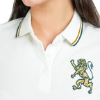Women's Cotton Lycra 3D Lion Embroidery Polo S - Shop Giordano