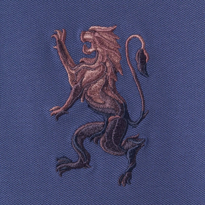 Women's Cotton Lycra 3D Lion Embroidery Polo - Giordano