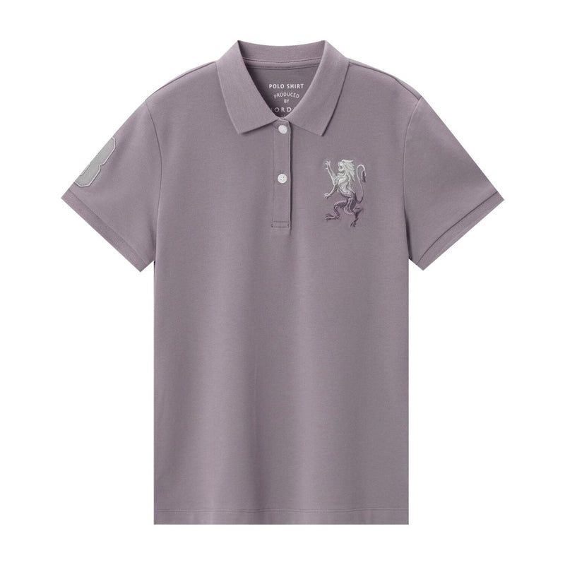 Women's Cotton Lycra 3D Lion Embroidery Polo S - Shop Giordano