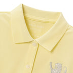 Women's Cotton Lycra 3D Lion Embroidery Polo S - Shop Giordano