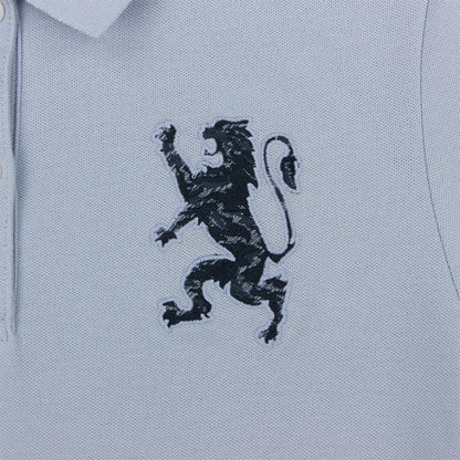 Women's Cotton Lycra 3D Lion Embroidery Polo - Giordano