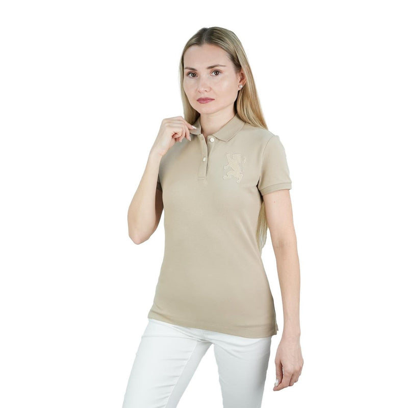 Giordano Women's Cotton Lycra 3D Lion Embroidery Polo - Premium Polo