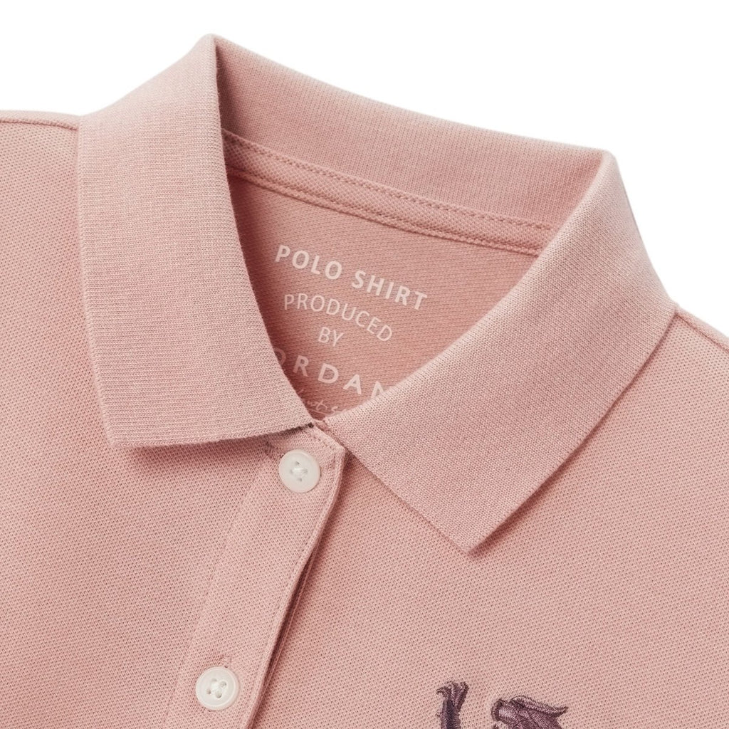 Giordano Women's Cotton Lycra 3D Lion Embroidery Polo - Premium Polo