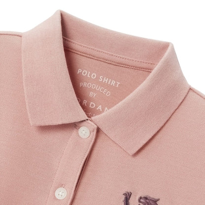 Women's Cotton Lycra 3D Lion Embroidery Polo - Giordano
