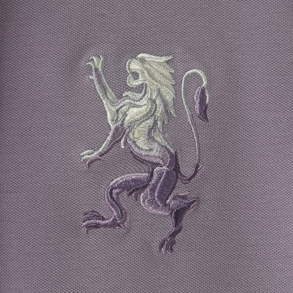 Women's Cotton Lycra 3D Lion Embroidery Polo - Giordano