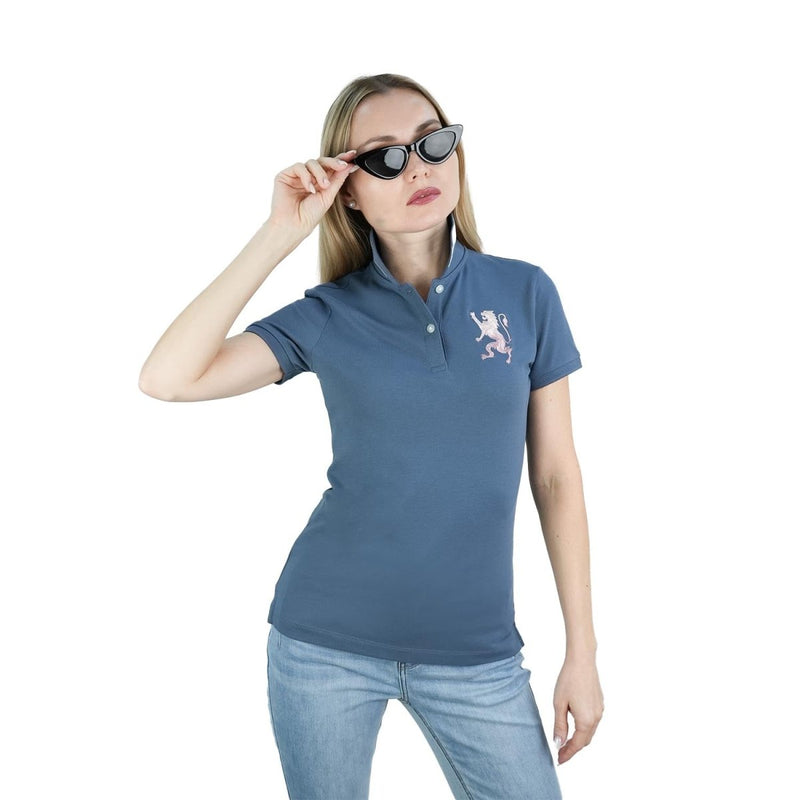 Women's Cotton Lycra 3D Lion Embroidery Polo S - Shop Giordano