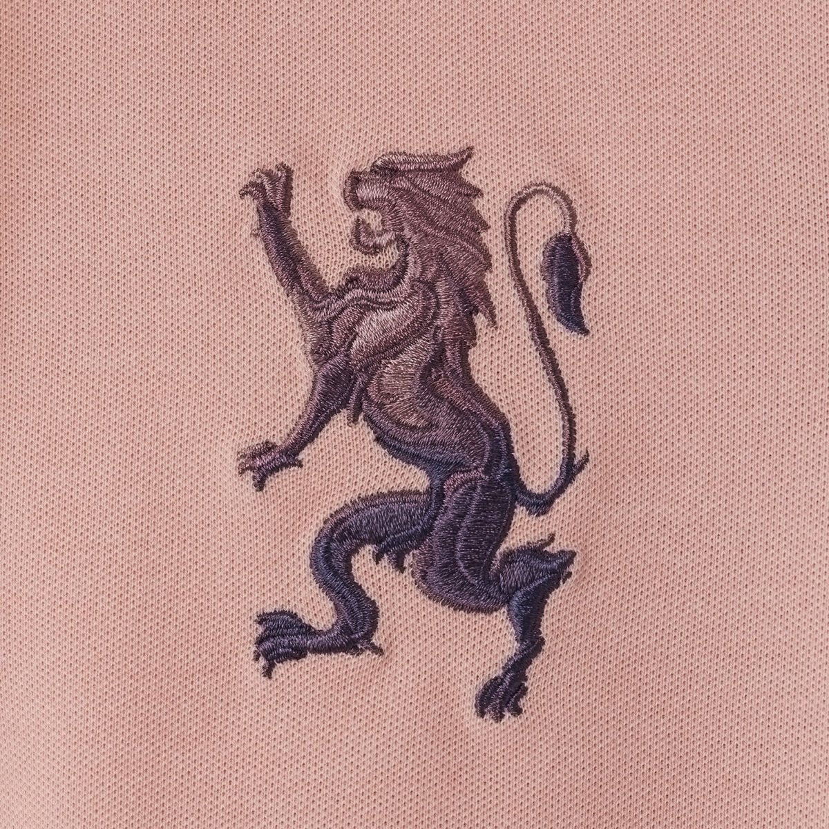 Women's Cotton Lycra 3D Lion Embroidery Polo - Giordano