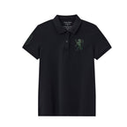 Women's Cotton Lycra 3D Lion Embroidery Polo S - Shop Giordano