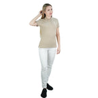 Women's Cotton Lycra 3D Lion Embroidery Polo S - Shop Giordano