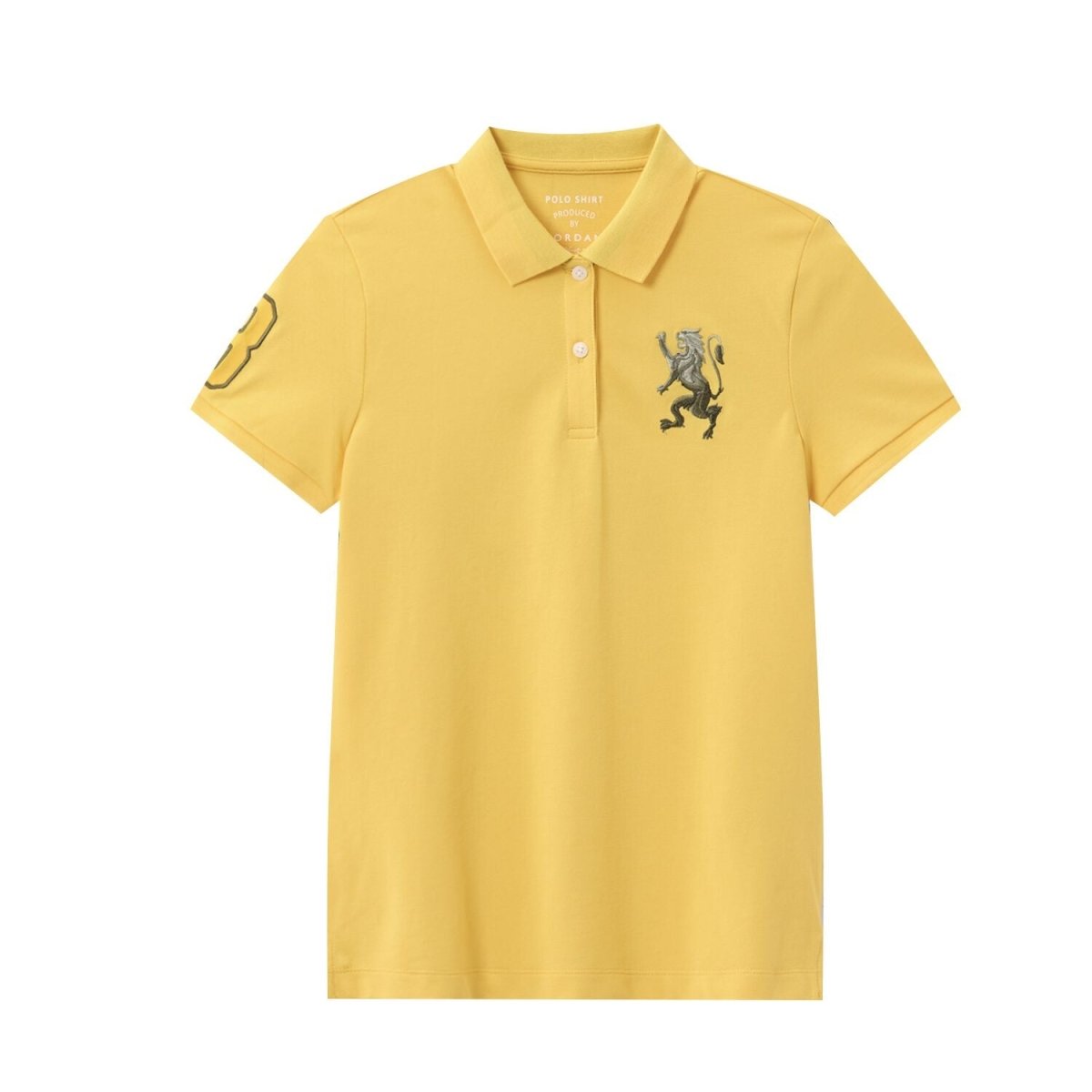 Women's Cotton Lycra 3D Lion Embroidery Polo S - Shop Giordano