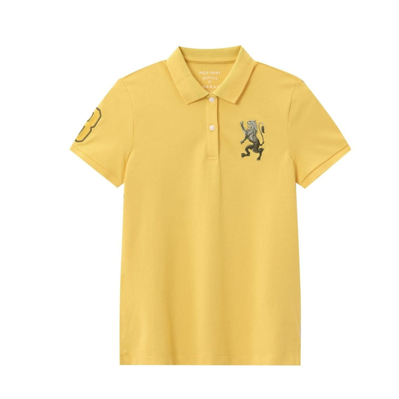 Women's Cotton Lycra 3D Lion Embroidery Polo S - Shop Giordano