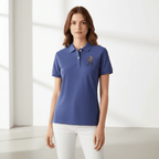 Women's Cotton Lycra 3D Lion Embroidery Polo S - Shop Giordano