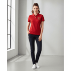 Women's Cotton Lycra 3D Lion Embroidery Polo S - Shop Giordano