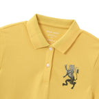 Women's Cotton Lycra 3D Lion Embroidery Polo S - Shop Giordano