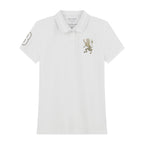 Women's Cotton Lycra 3D Lion Embroidery Polo S - Shop Giordano