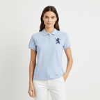 Women's Cotton Lycra 3D Lion Embroidery Polo S - Shop Giordano