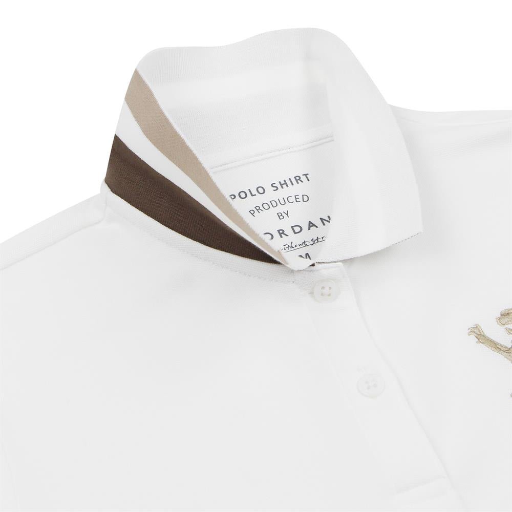 Women's Cotton Lycra 3D Lion Embroidery Polo S - Shop Giordano