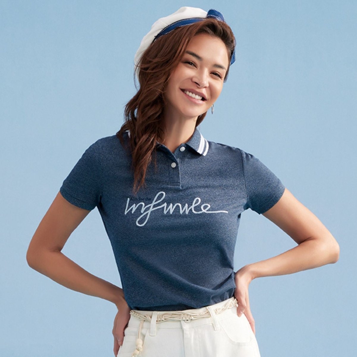 Women's Cotton Lycra Piqué Bold Polo - Giordano