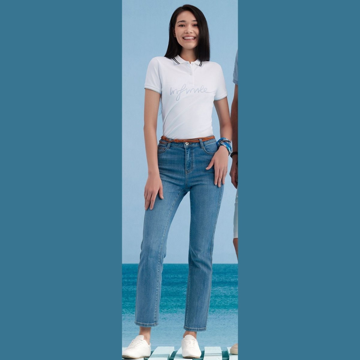 Giordano Women's Cotton Lycra Piqué Bold Polo - Premium Polo