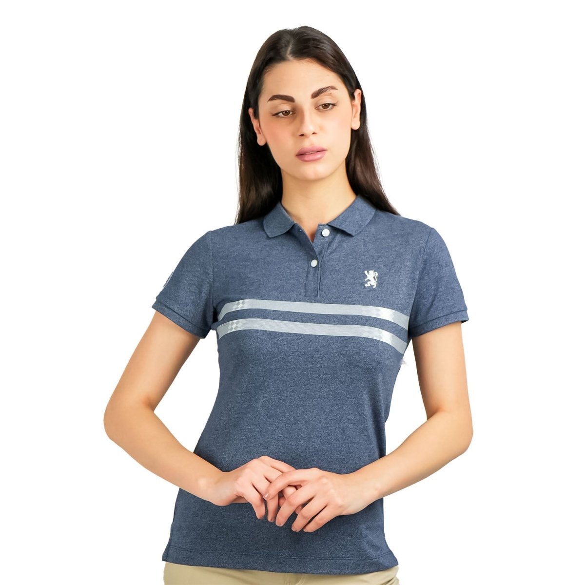 Women's Cotton Lycra Piqué Bold Polo - Giordano
