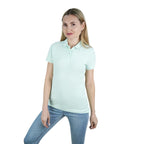 Women's Cotton Lycra Slim Fit Solid Polo S - Shop Giordano