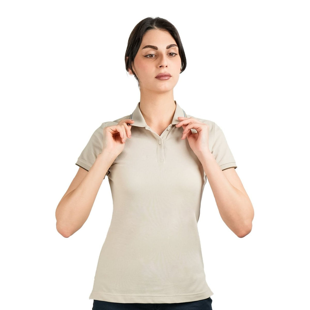 Women's Cotton Lycra Slim Fit Solid Polo S - Shop Giordano