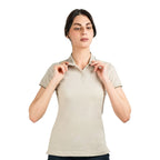 Women's Cotton Lycra Slim Fit Solid Polo S - Shop Giordano