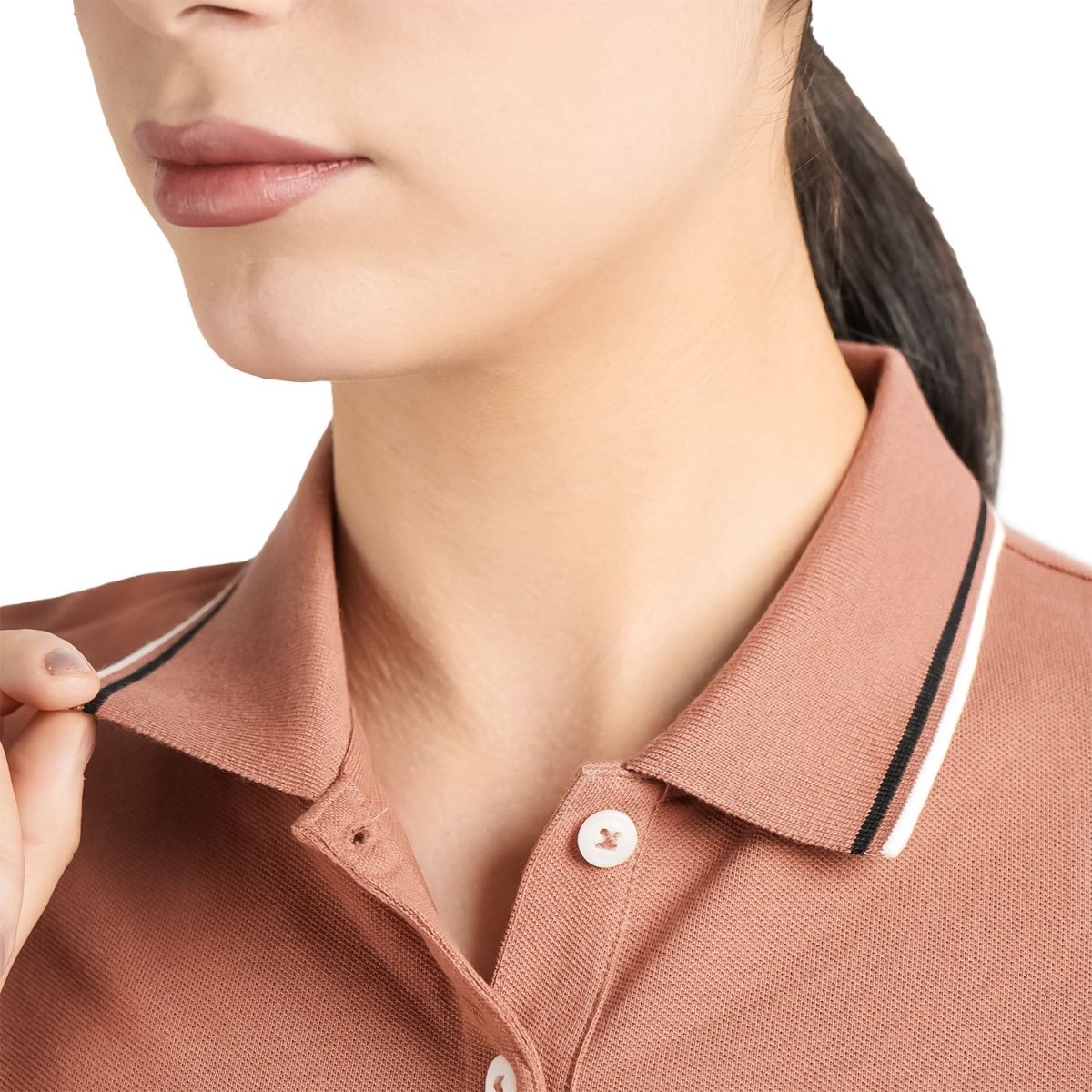 Women's Cotton Lycra Slim Fit Solid Polo S - Shop Giordano