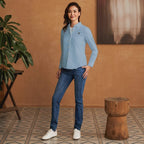 Women's Cotton Oxford Slim Fit Shirt With Lion Embroidery S - Shop Giordano