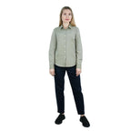 Women's Cotton Oxford Slim Fit Shirt With Lion Embroidery S - Shop Giordano
