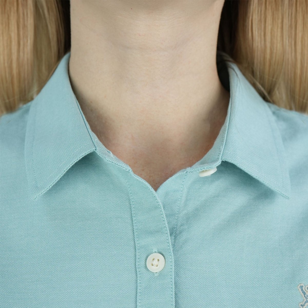 Women's Cotton Oxford Slim Fit Shirt With Lion Embroidery S - Shop Giordano