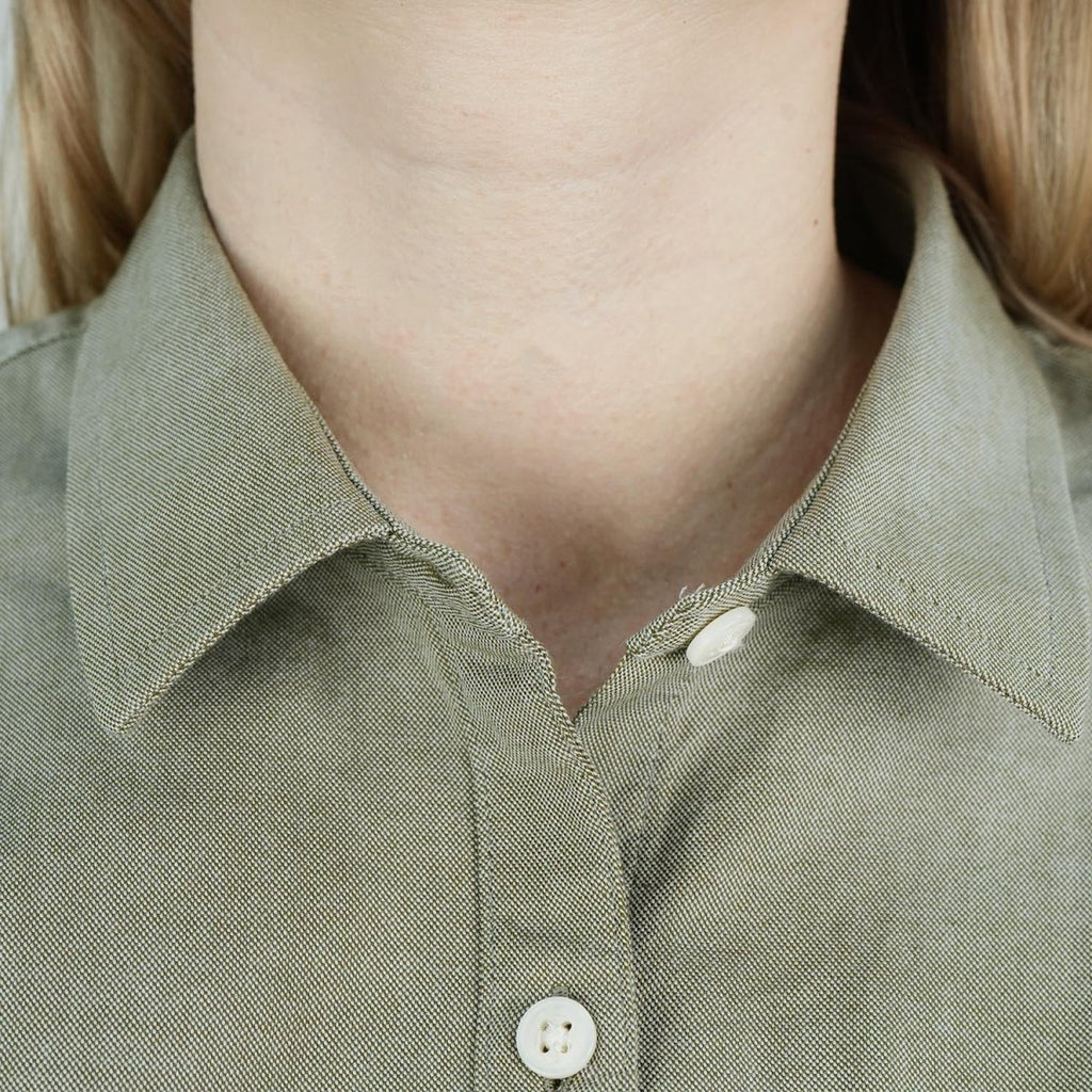 Women's Cotton Oxford Slim Fit Shirt With Lion Embroidery S - Shop Giordano