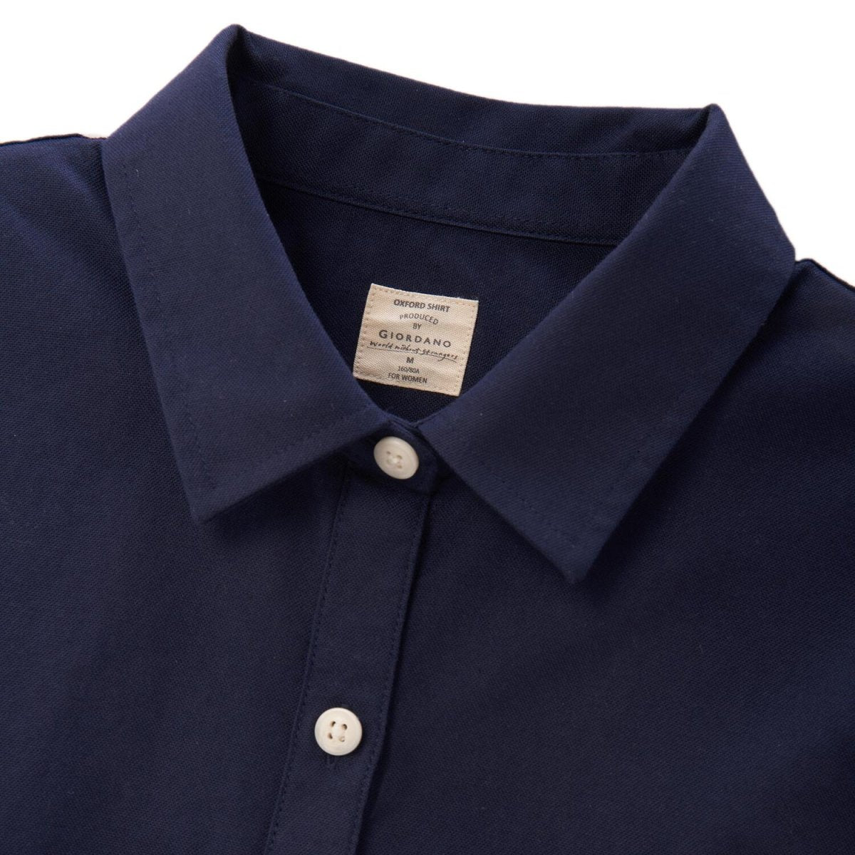 Women's Cotton Oxford Slim Fit Shirt With Lion Embroidery - Giordano