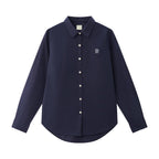 Women's Cotton Oxford Slim Fit Shirt With Lion Embroidery S - Shop Giordano