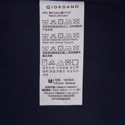 Women's Cotton Oxford Slim Fit Shirt With Lion Embroidery - Giordano