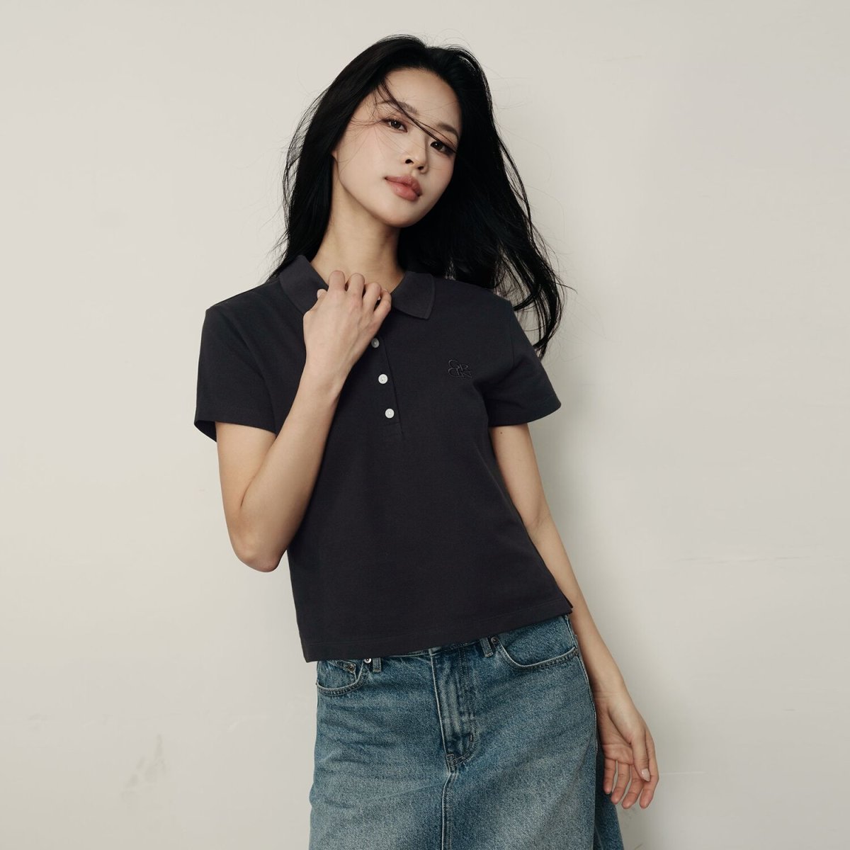 Women's Cotton Pique Slim Fit Polo | Korea Collection - Giordano