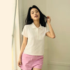 Women's Cotton Pique Slim Fit Polo | Korea Collection S - Shop Giordano