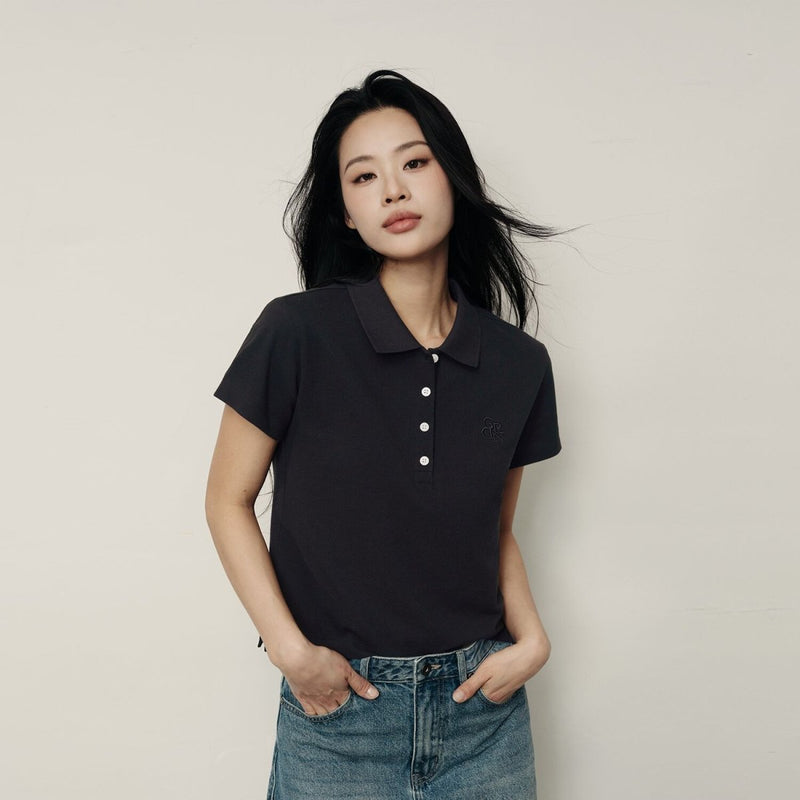 Women's Cotton Pique Slim Fit Polo | Korea Collection S - Shop Giordano