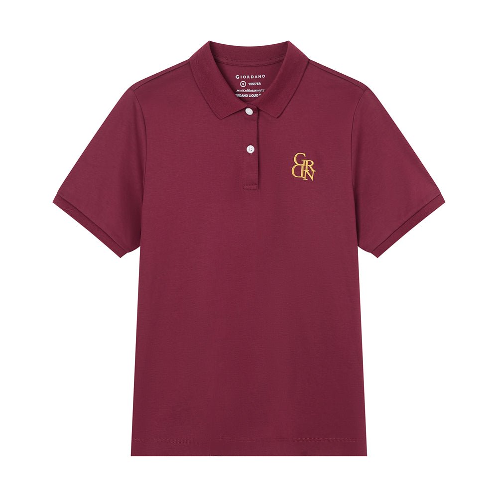Women’S Embroidered Cotton Liquid Touch Polo S - Shop Giordano