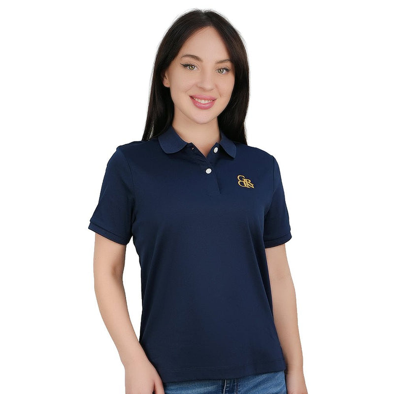 Giordano Women's Embroidered Cotton Liquid Touch Polo - first_variant_option_2 Premium Polo for Giordano