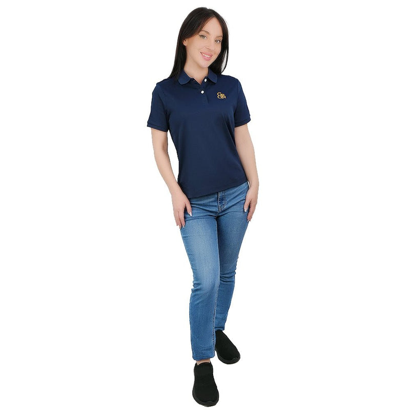 Giordano Women's Embroidered Cotton Liquid Touch Polo - first_variant_option_2 Premium Polo for Giordano