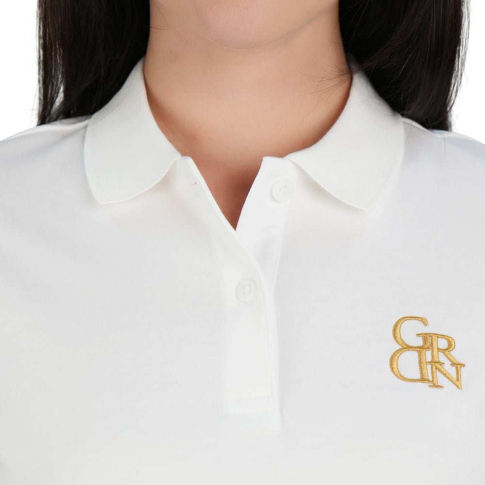 Giordano Women's Embroidered Cotton Liquid Touch Polo - first_variant_option_2 Premium Polo for Giordano