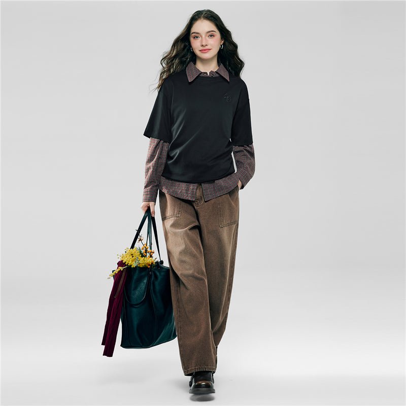 Women’S Embroidered Cotton Liquid Touch Tee S - Shop Giordano