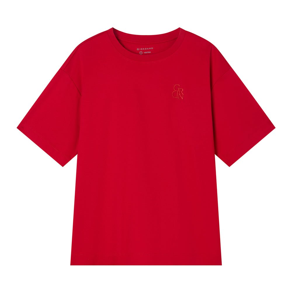 Women’S Embroidered Cotton Liquid Touch Tee S - Shop Giordano