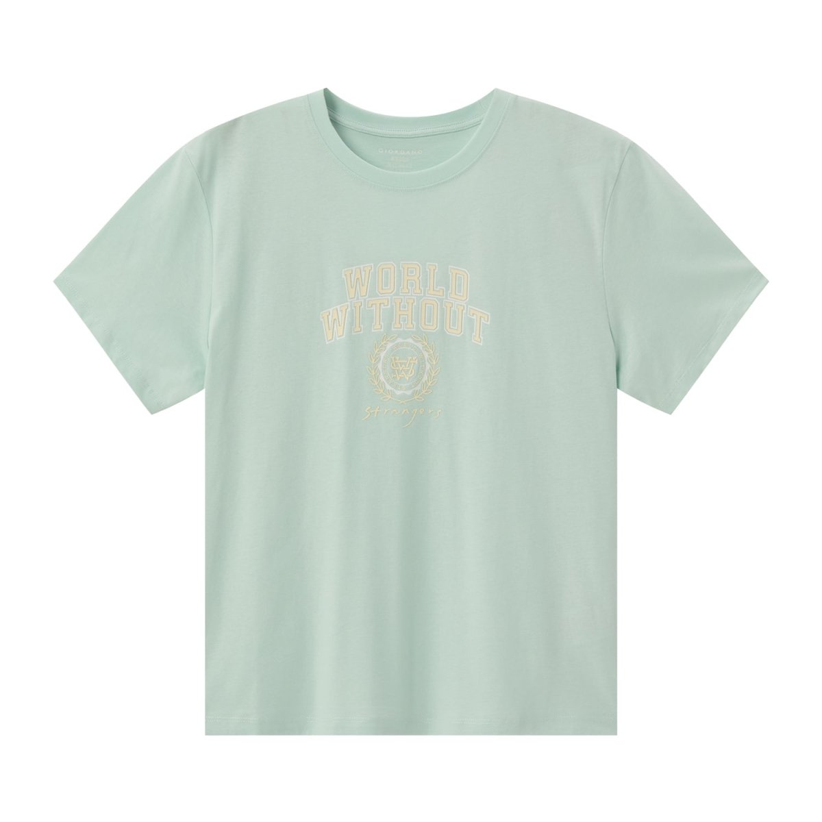 Giordano Women's Graphic Print Cotton Boyfriend Tee - Premium Print Tee
